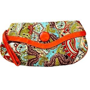 Paisley Oversized Clutch Purse NEW